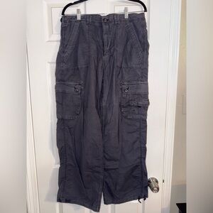American Eagle Charcoal Cargo Pants